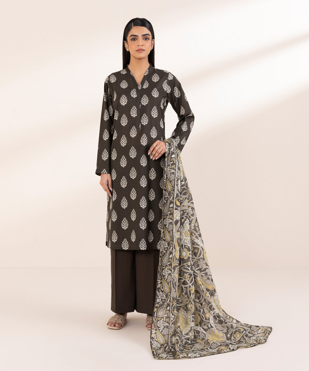 Fine Voile Multi Printed Dupatta