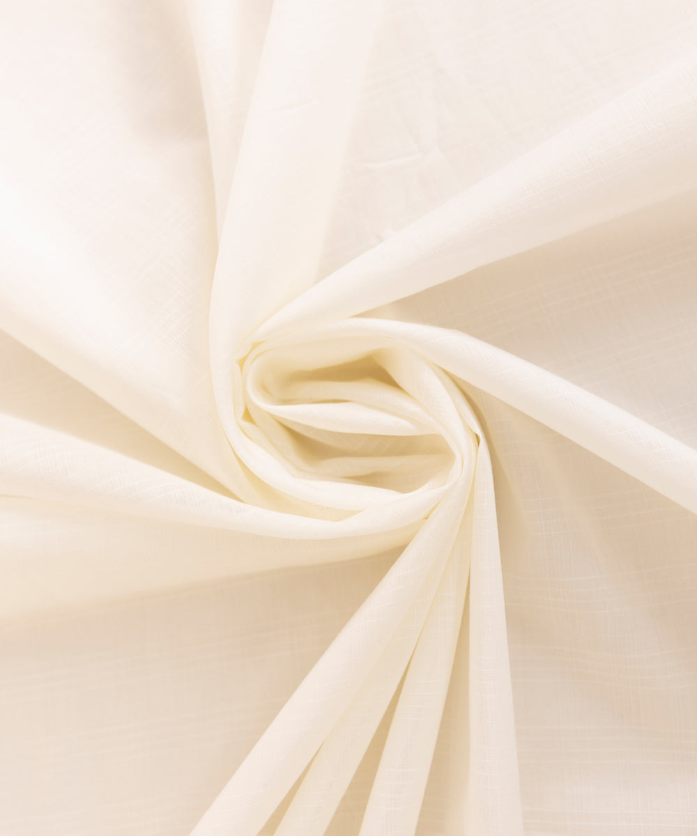 Textured Voile Off White Solid Dupatta