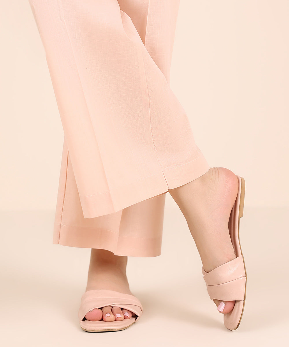 Women's RTW Cross Hatch Pink Solid Culottes