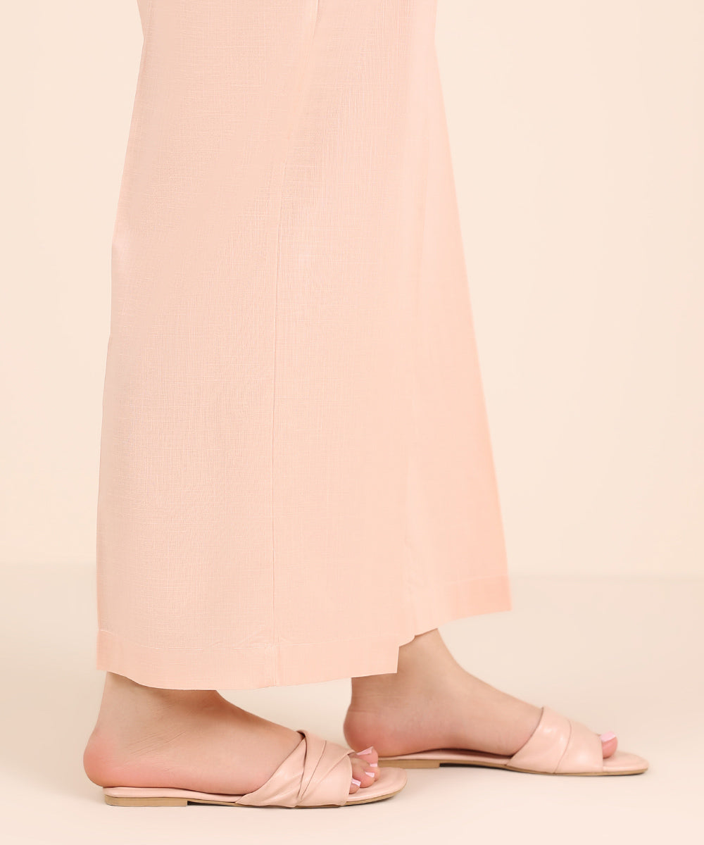 Women's RTW Cross Hatch Pink Solid Culottes
