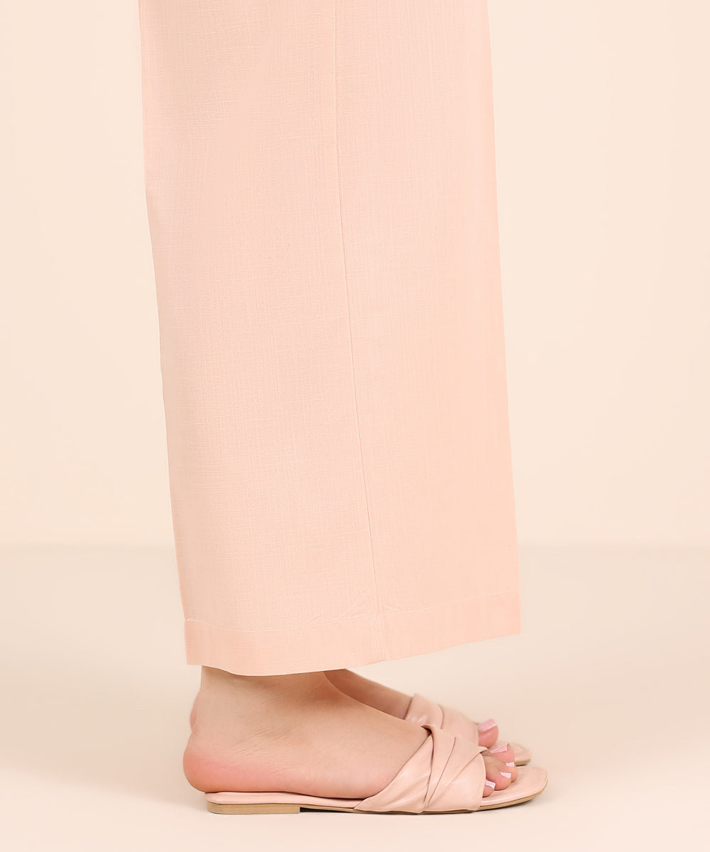 Women's RTW Cross Hatch Pink Solid Culottes