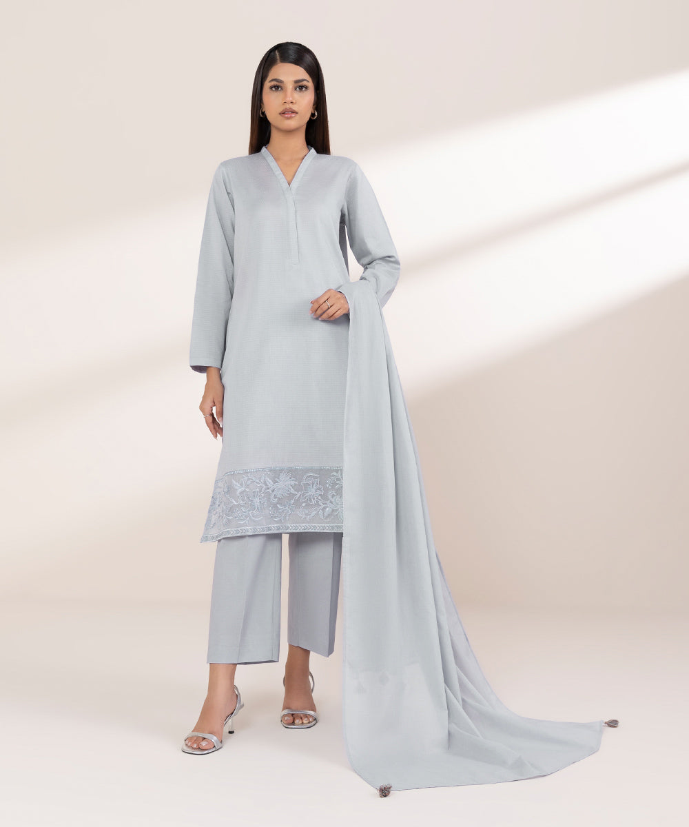 Fine Voile Purple Solid Dupatta