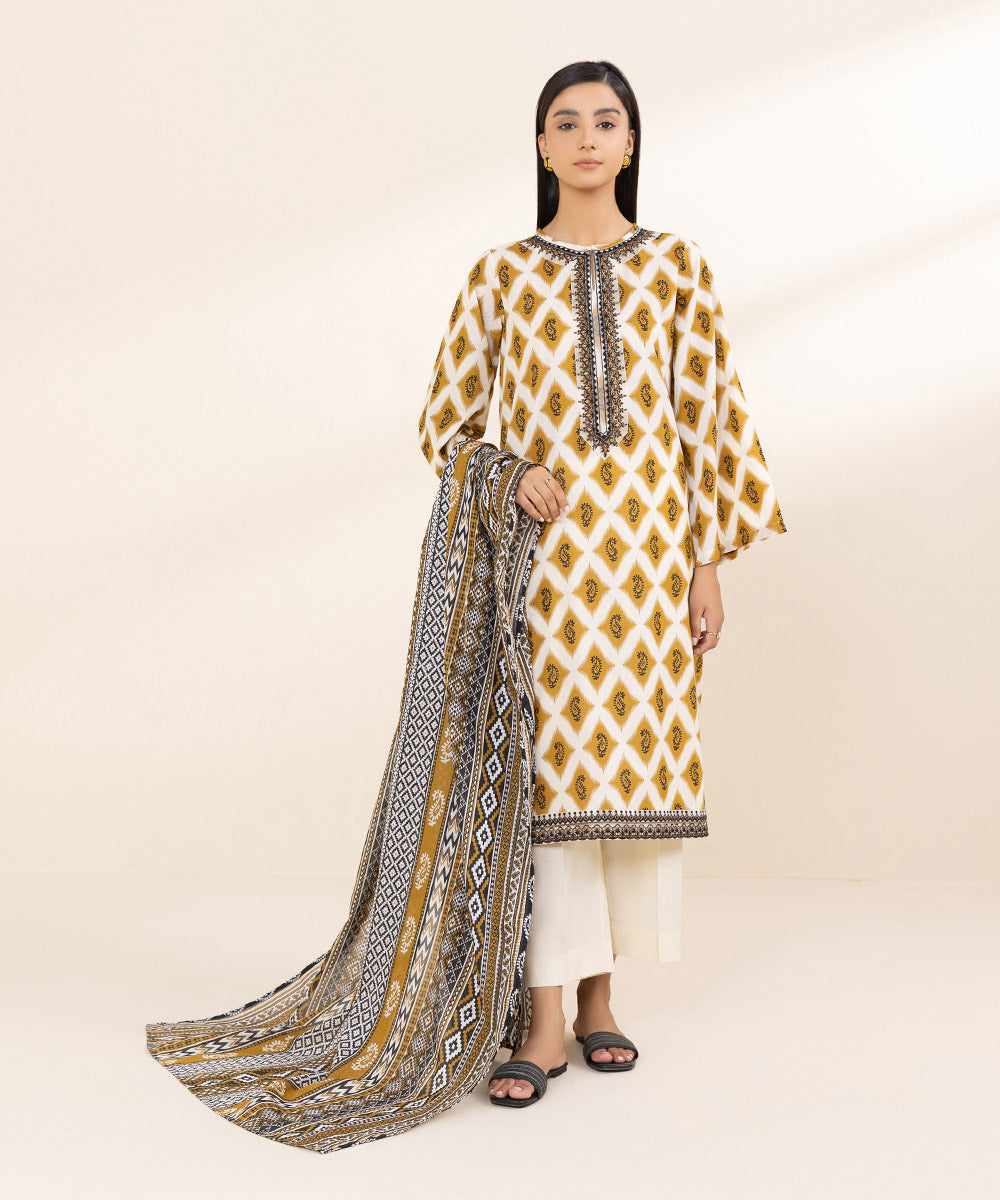 Fine Voile Black Printed Dupatta