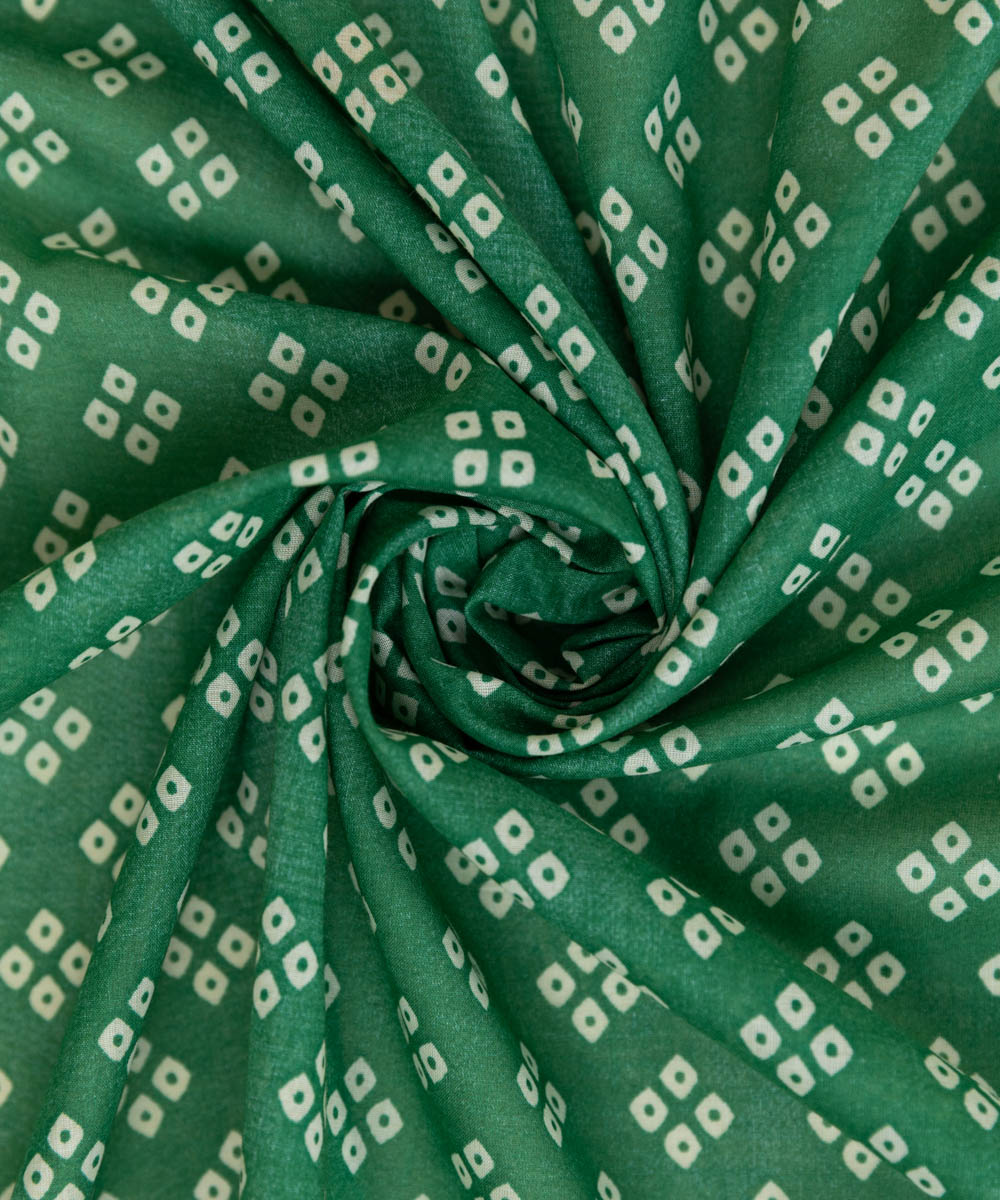 Fine Voile Green Printed Dupatta