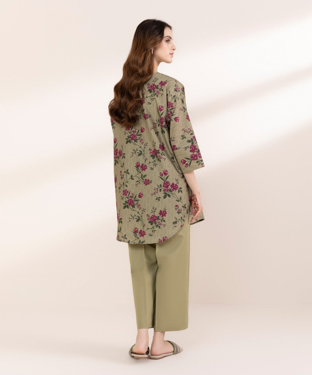 Women's RTW Lawn Multi Printed Boxy Shirt