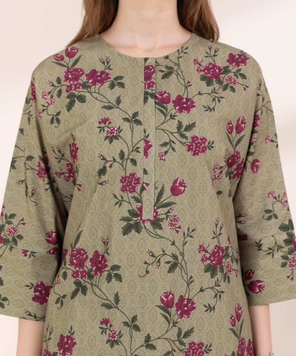 Women's RTW Lawn Multi Printed Boxy Shirt