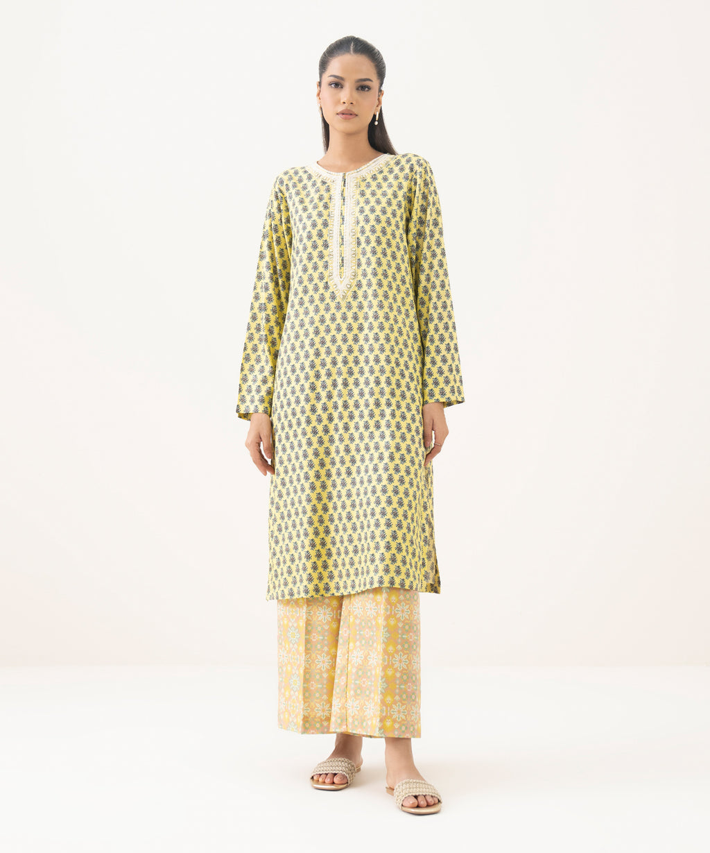 Embroidered Arabic Lawn Shirt
