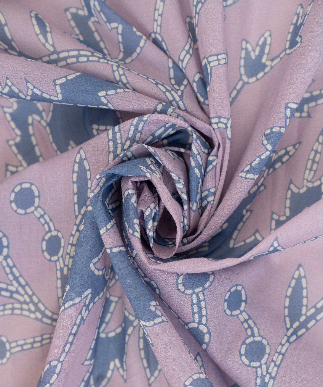 Fine Volie Lilac Printed Dupatta