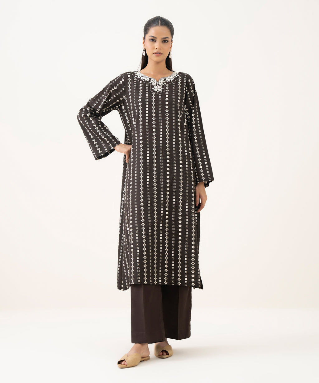 Embroidered Lawn Viscose Shirt