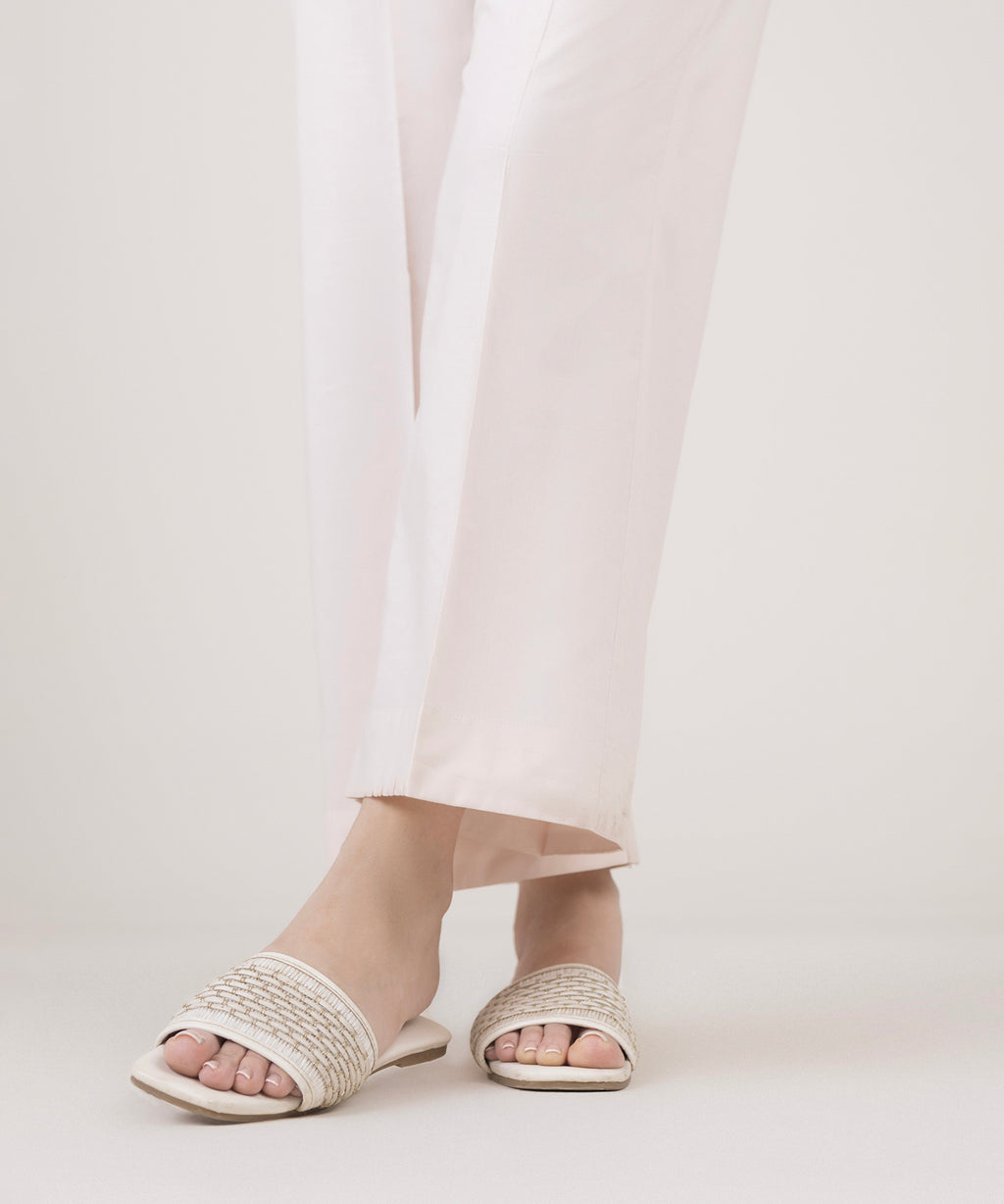 Cotton Viscose Straight Pants