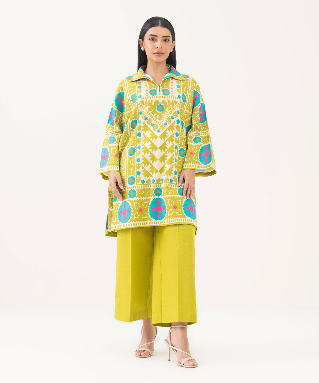 Printed Light Khaddar Shirt
