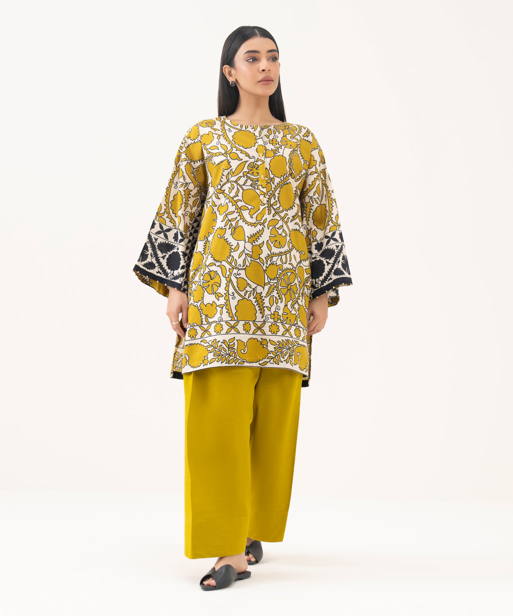 Printed Light Khaddar Shirt