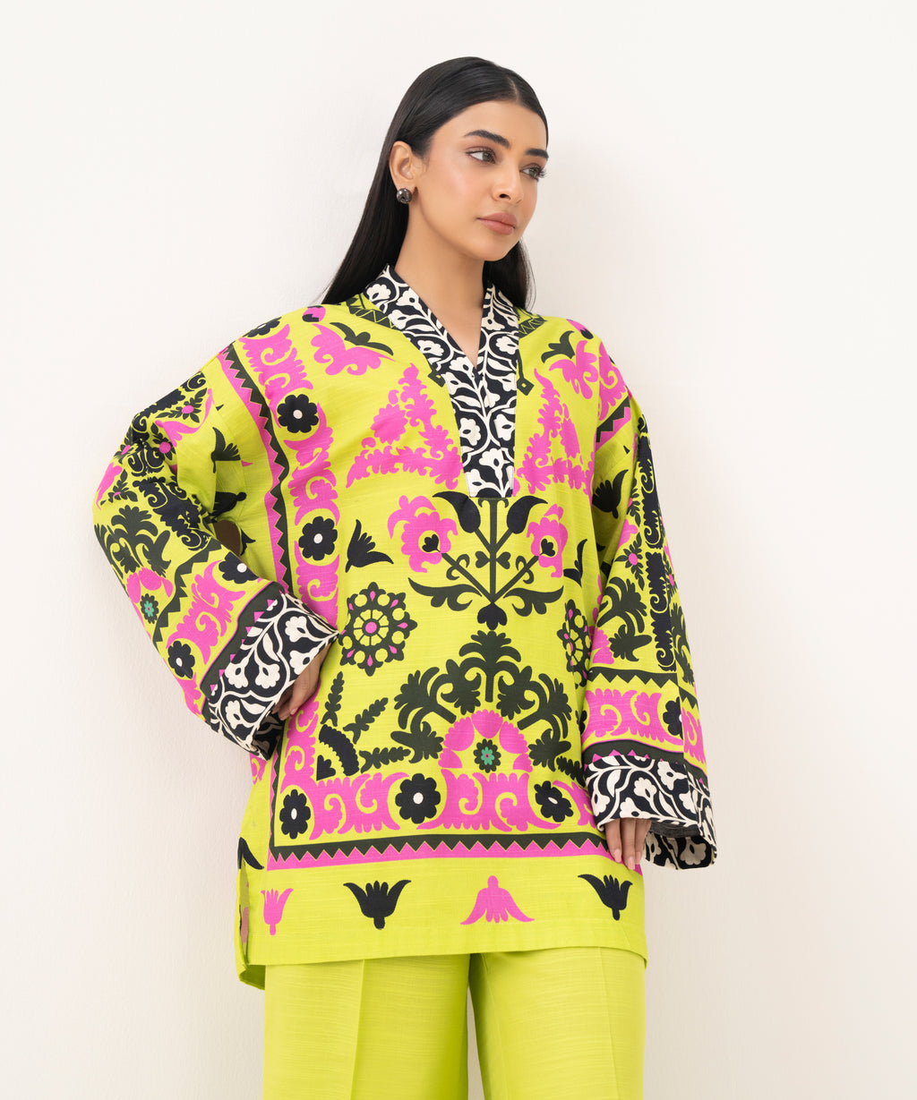 Printed Light Khaddar Shirt