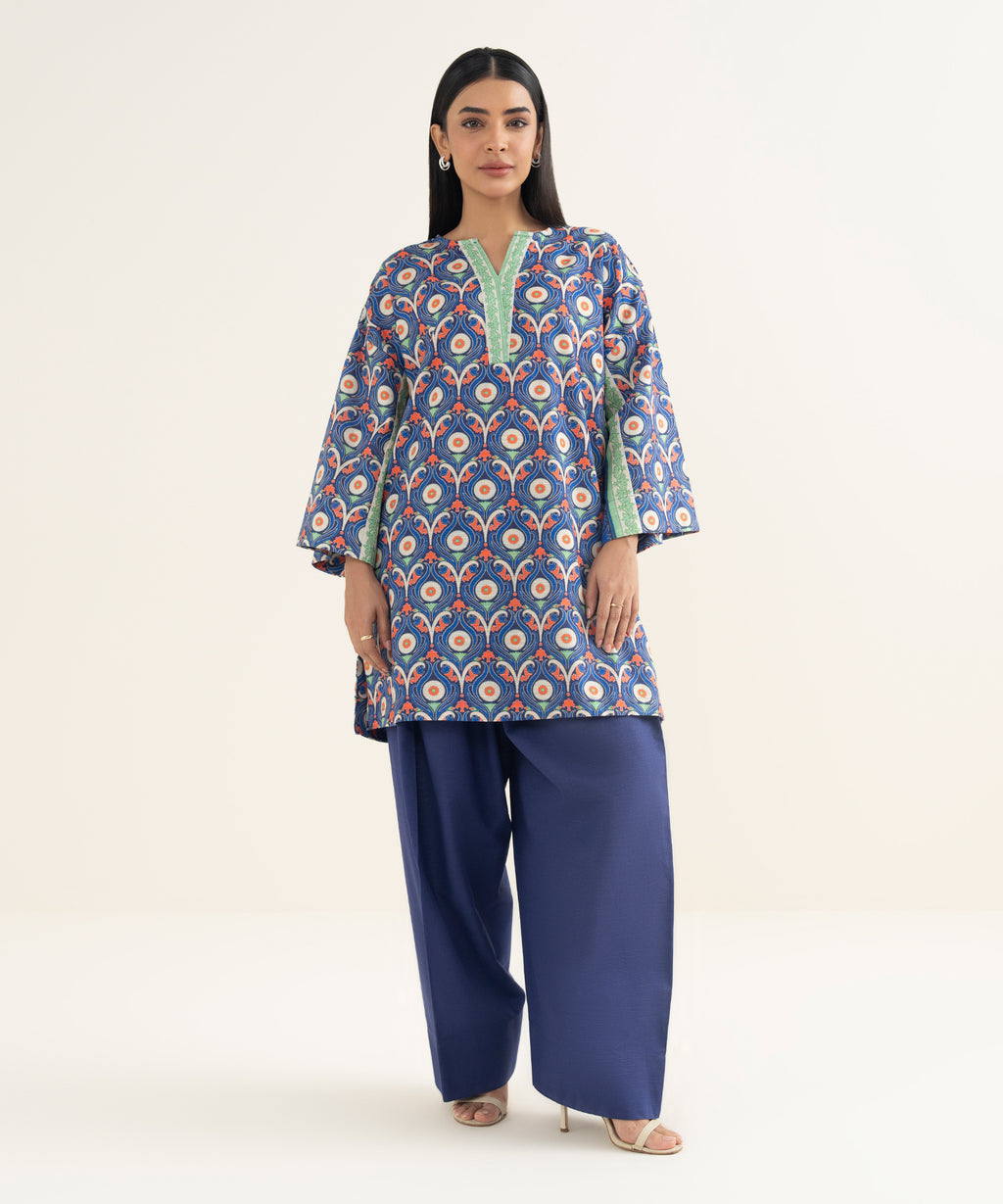 Printed Light Khaddar Shirt