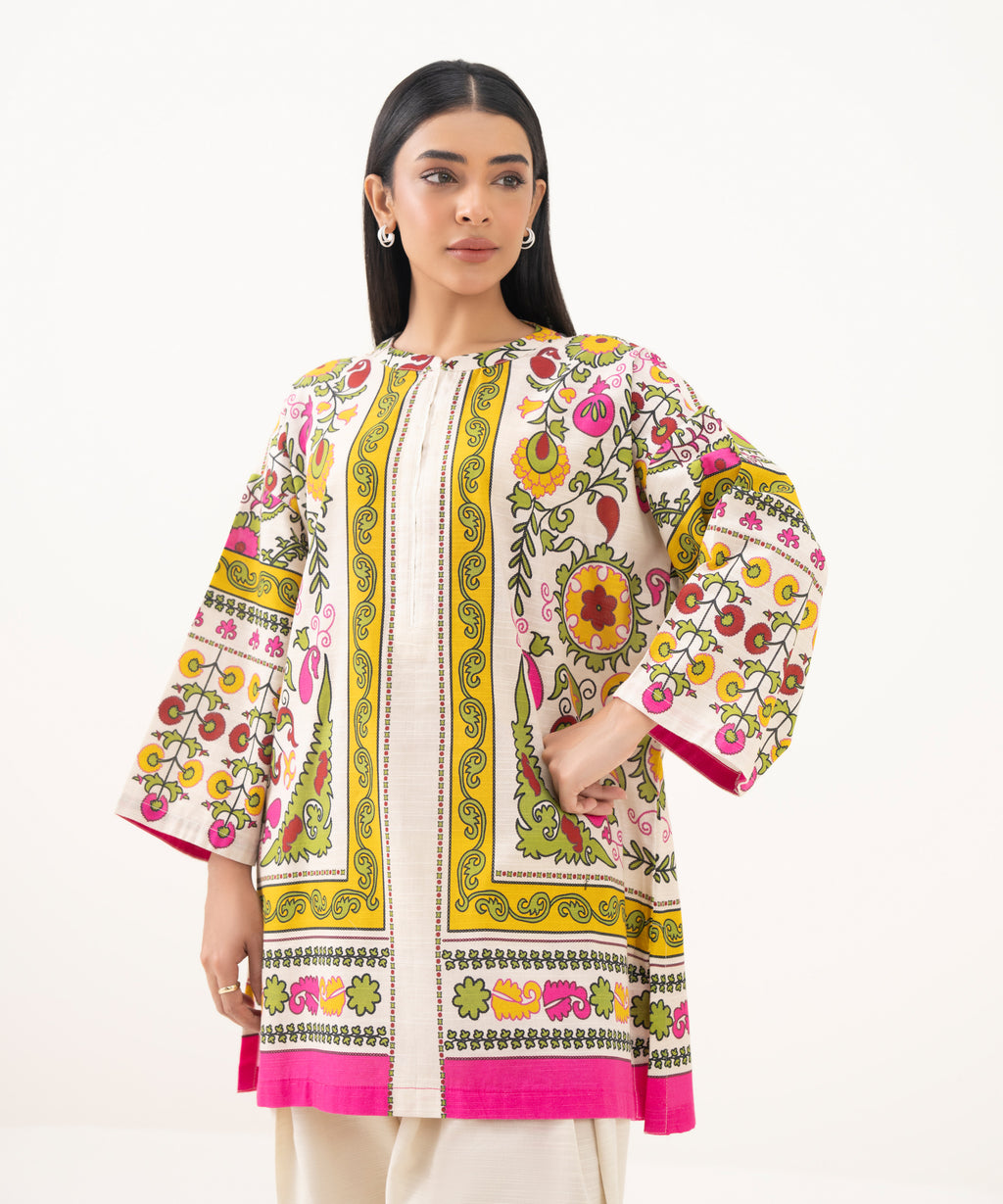 Printed Light Khaddar Shirt