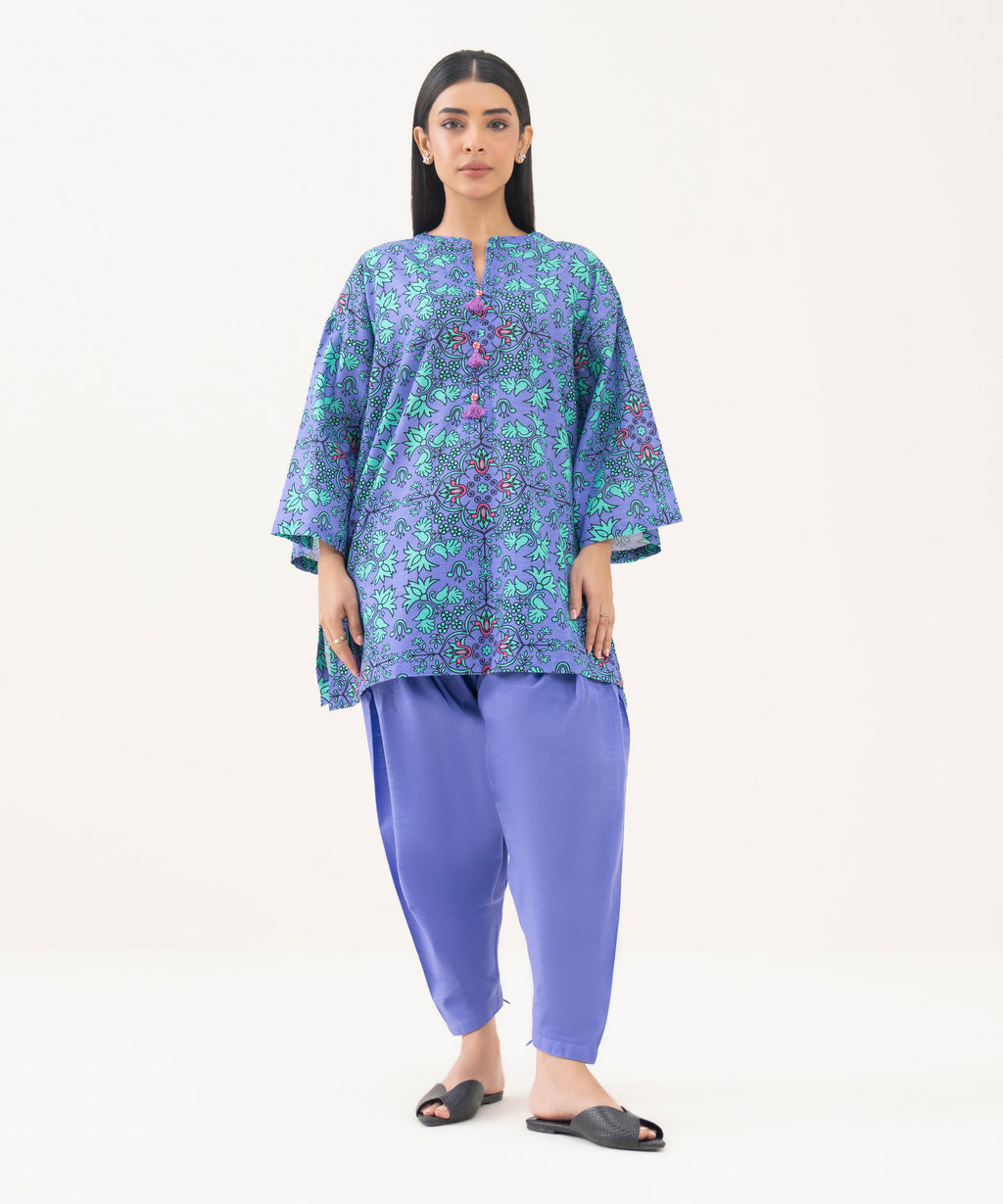 Printed Light Khaddar Shirt