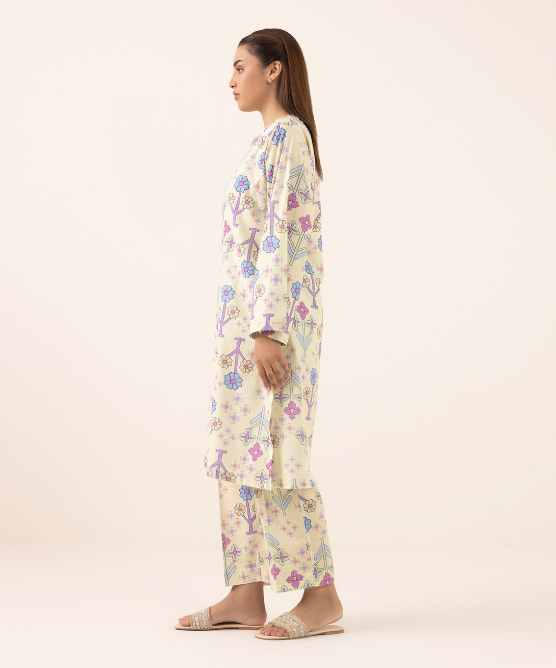 Women's RTW Cross Hatch Multi Printed Boxy Shirt