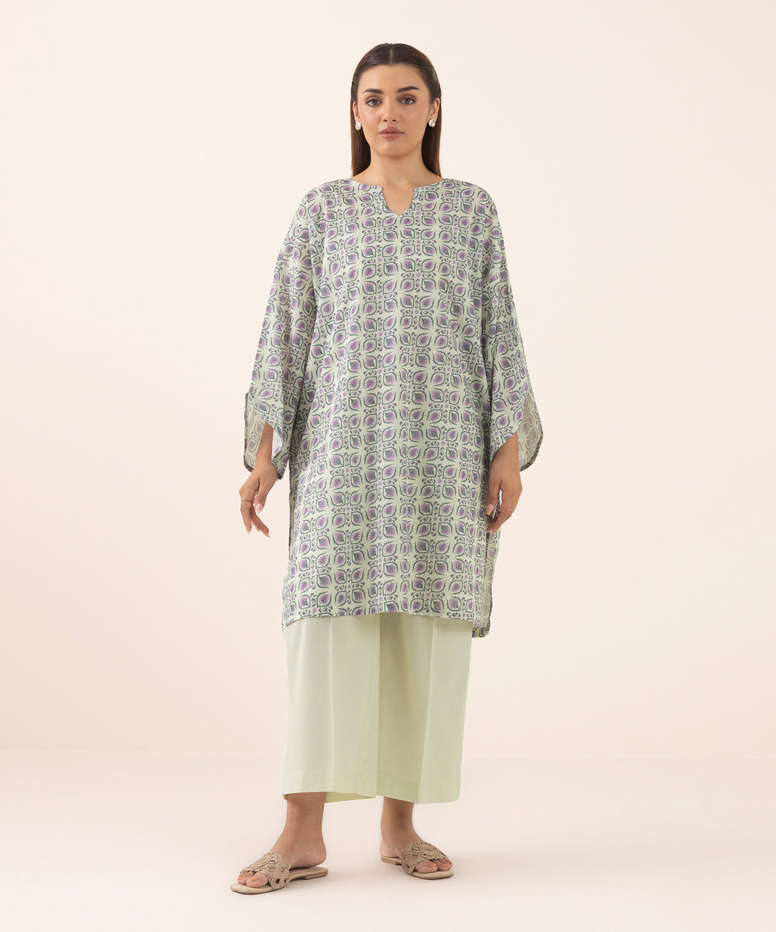 Women's RTW Lawn Multi Printed Boxy Shirt