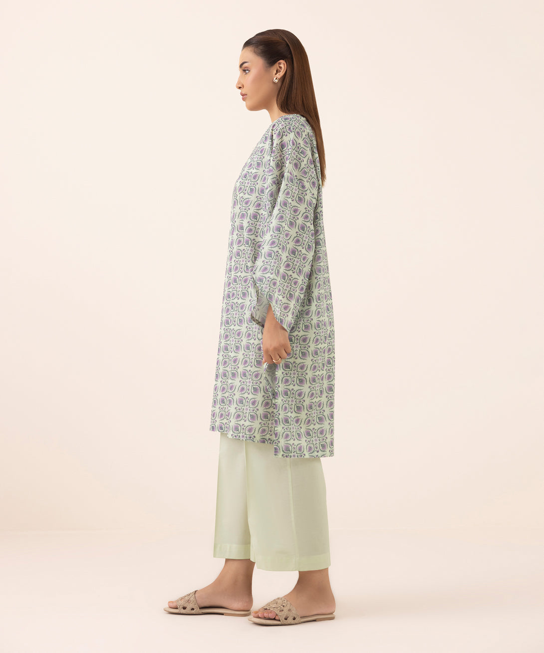 Women's RTW Lawn Multi Printed Boxy Shirt