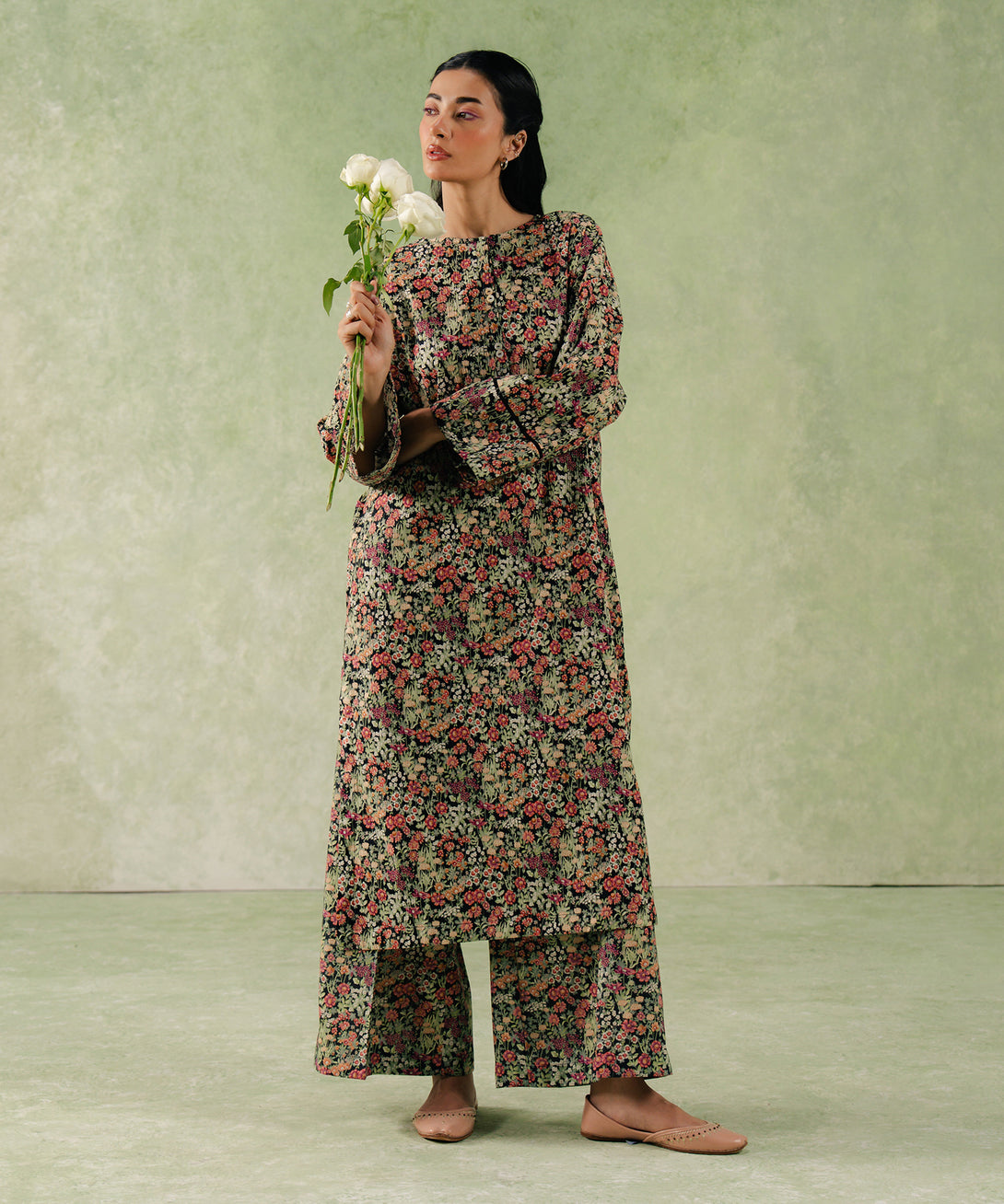 Women's RTW Seersucker Multi Printed Boxy Shirt
