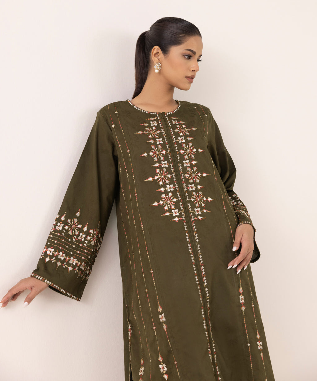 Embroidered Jacquard Shirt