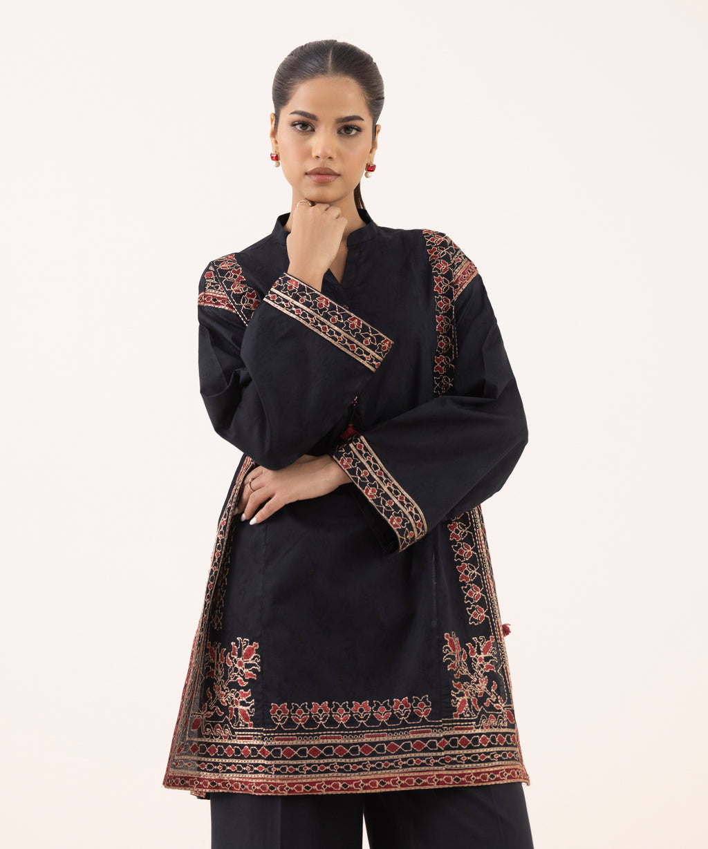 Embroidered Jacquard Shirt