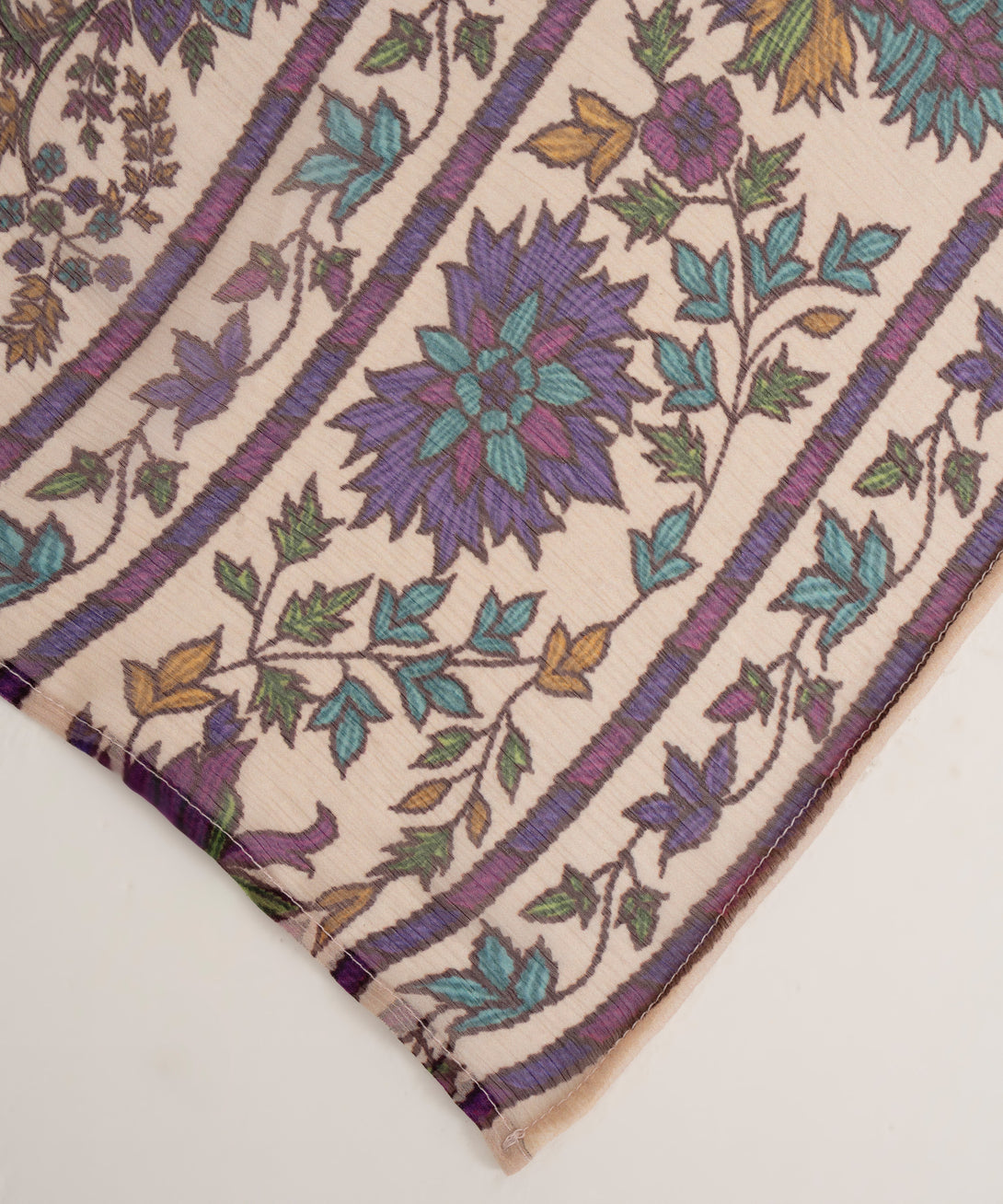 Women's Blended Chiffon Off White Printed Dupatta