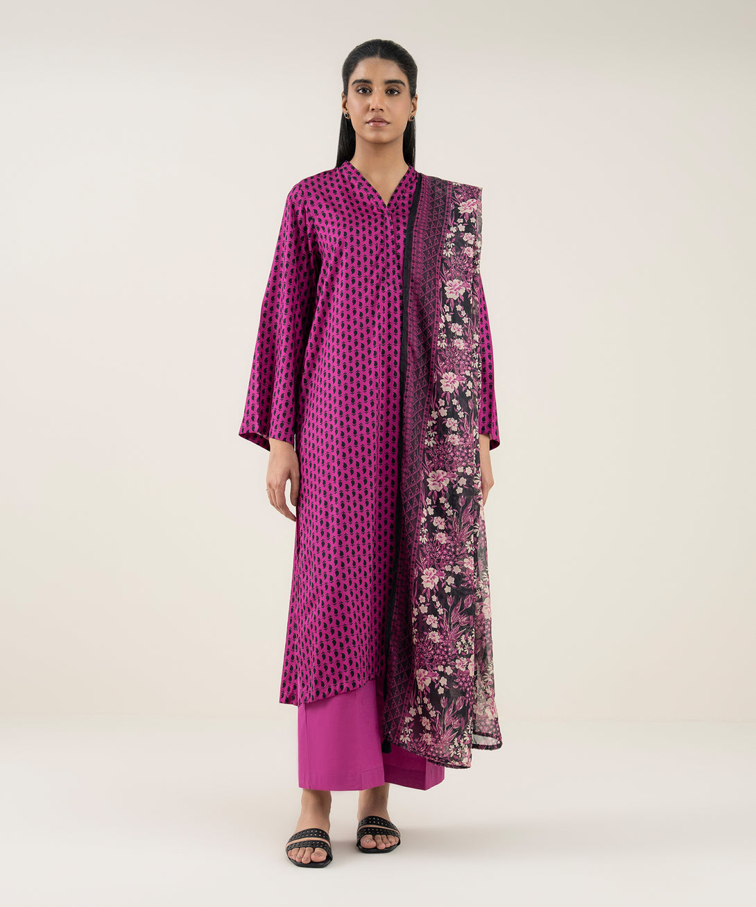 Women's Blended Tissue Multi Printed Dupatta