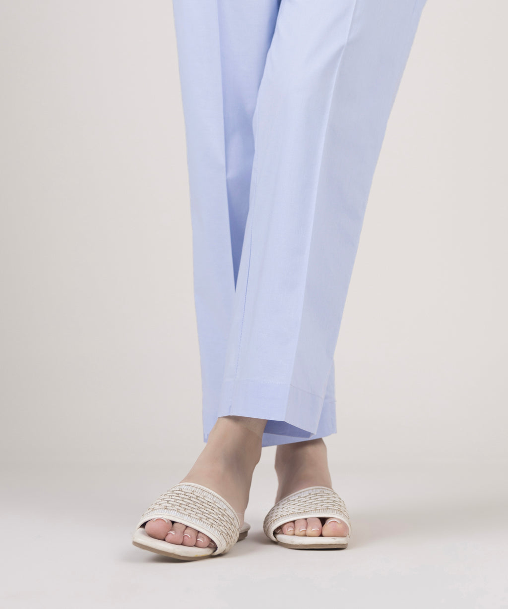 Solid Cambric Straight Pants