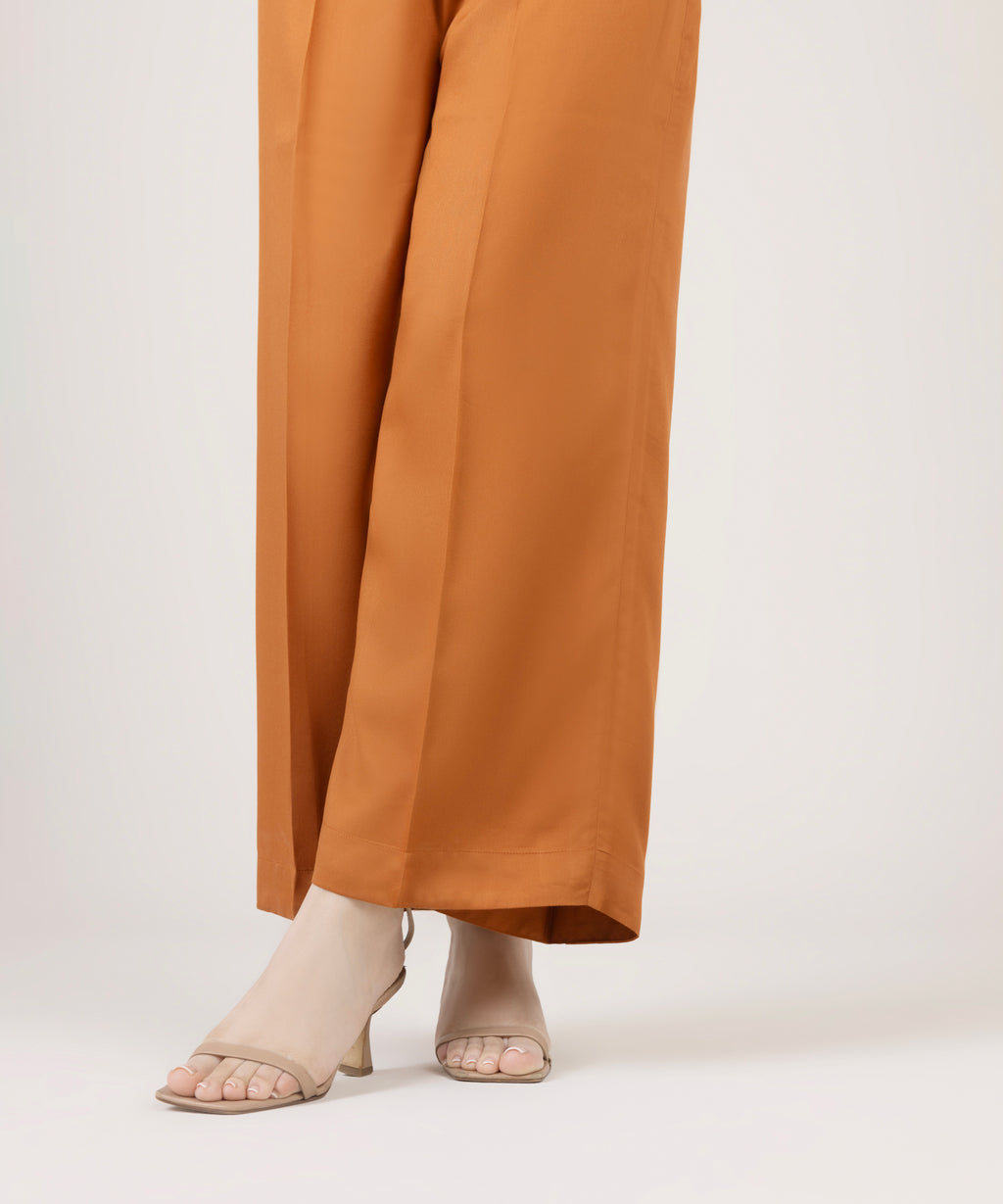 Solid Viscose Flared Pants