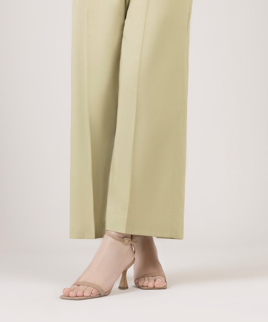 Cotton Viscose Flared Pants