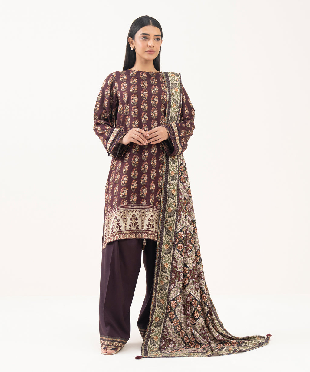 Linen Viscose Printed Mint Green Dupatta