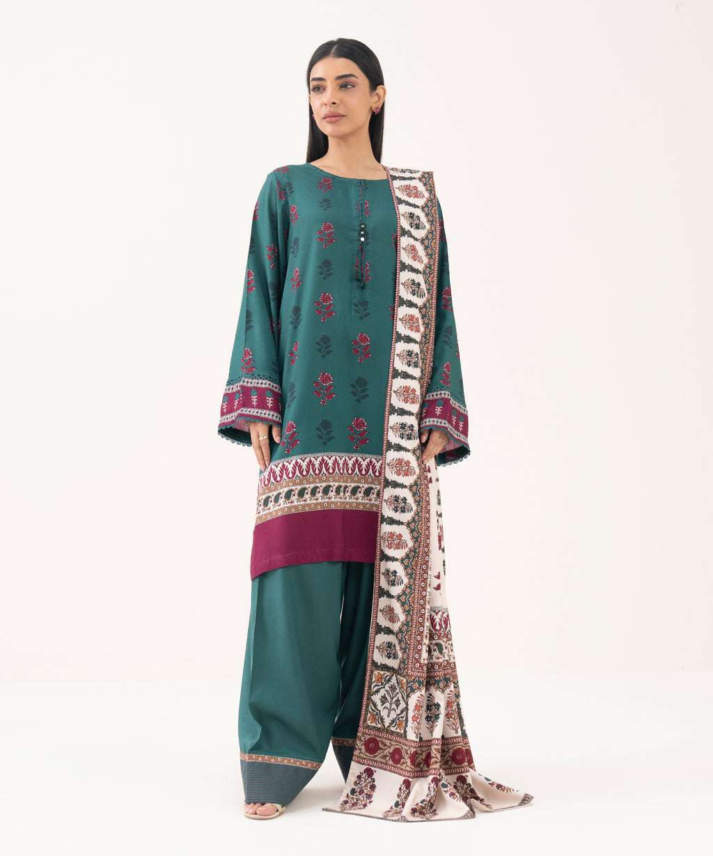 Linen Viscose Printed Off White Dupatta