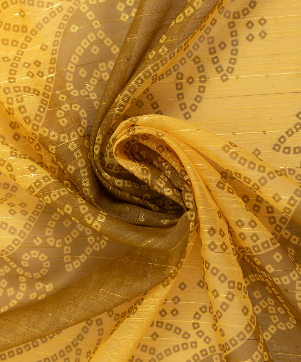 Manaar Yellow Printed Dupatta