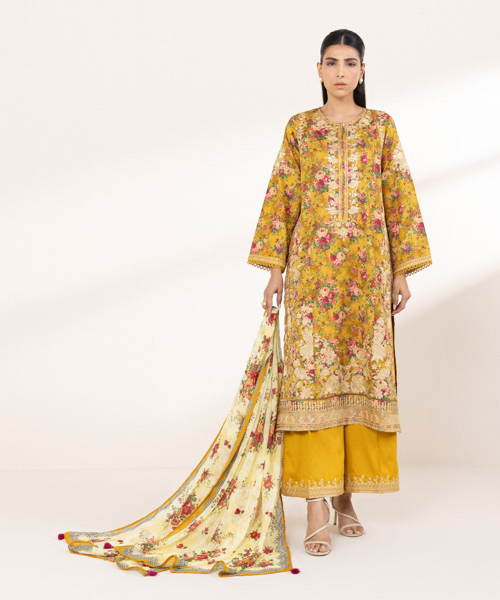 Bemberg Tissue Multi Printed Dupatta