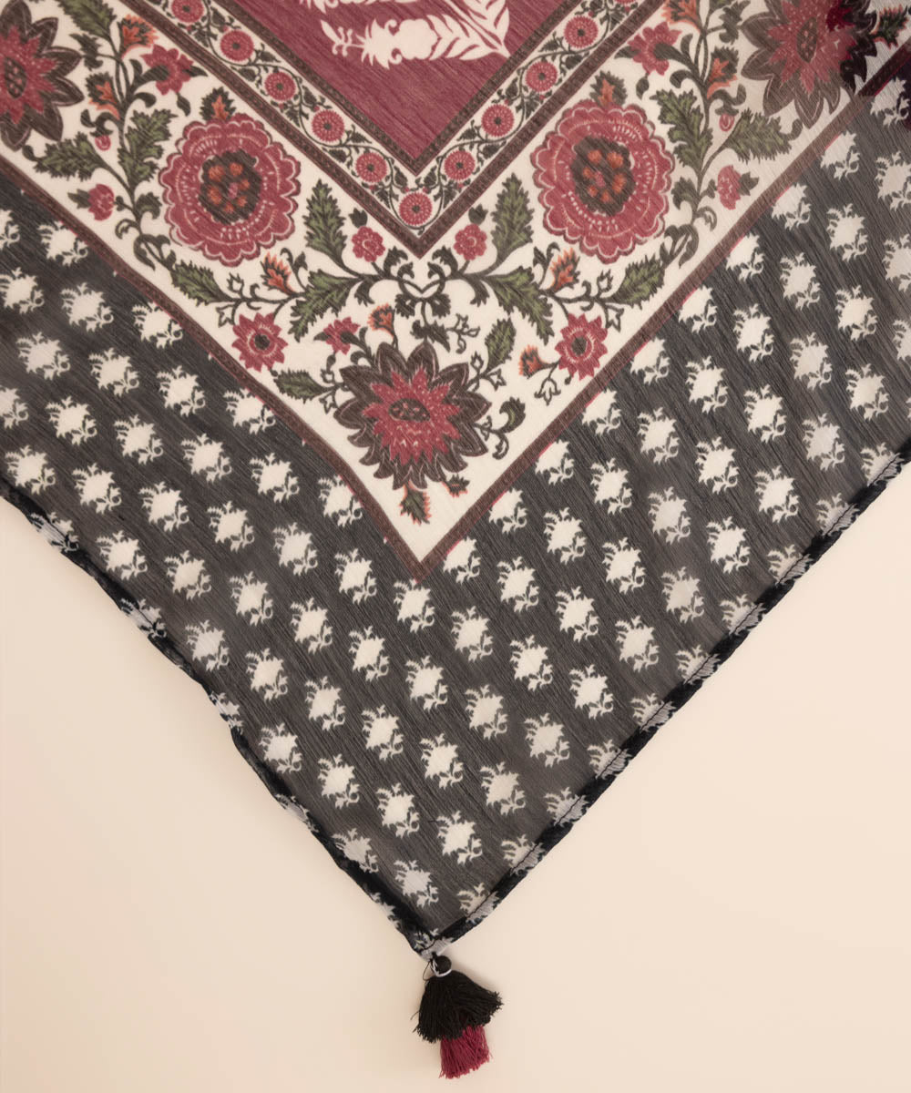 Blended Chiffon Multi Printed Dupatta