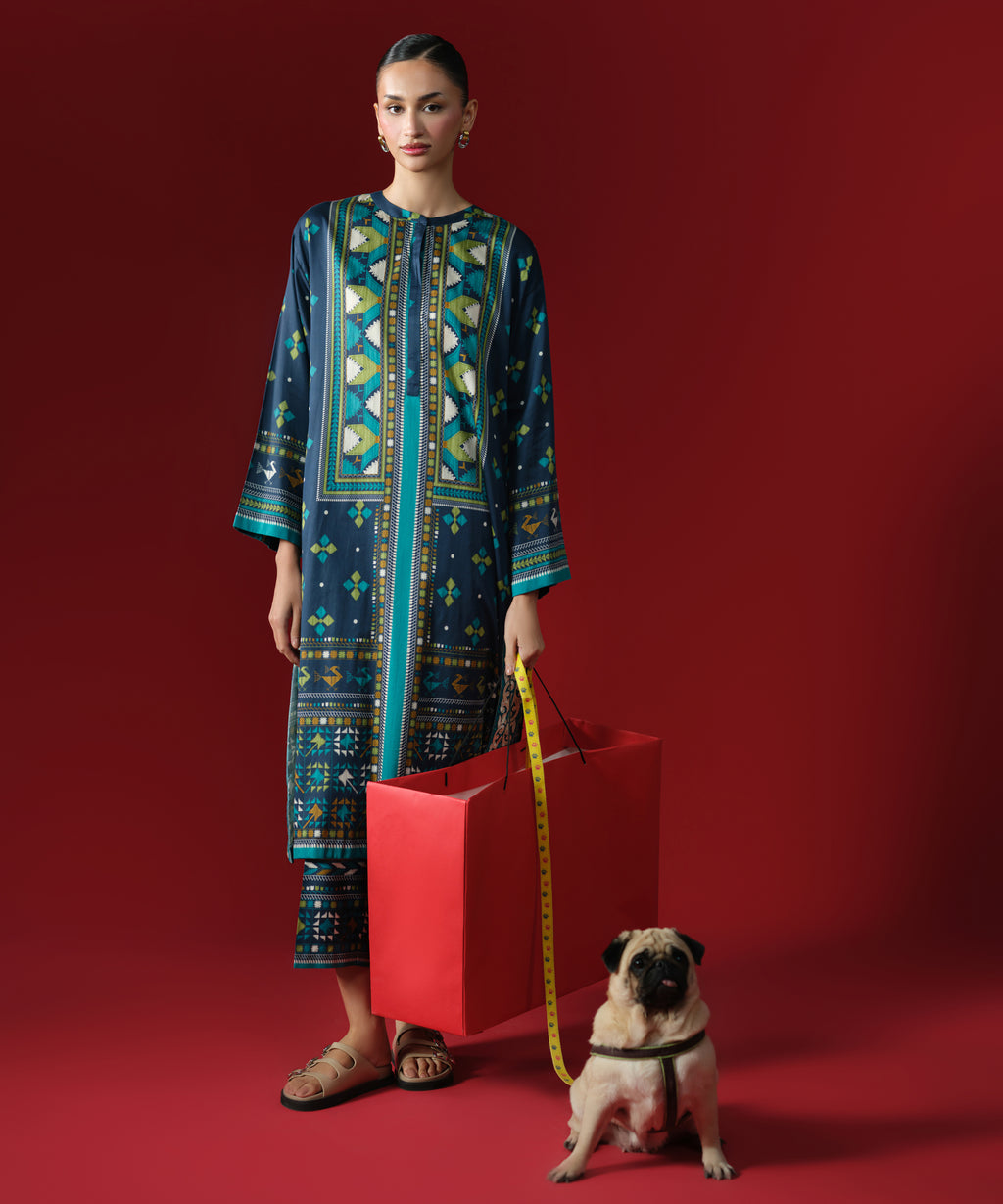 Embroidered Cotton Satin Shirt