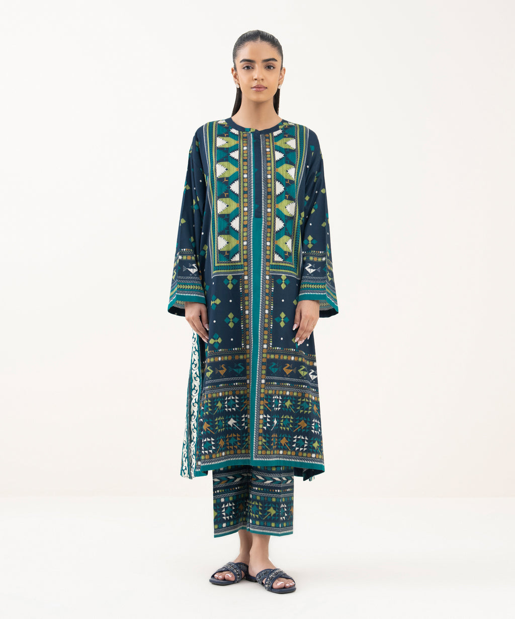 Embroidered Cotton Satin Shirt