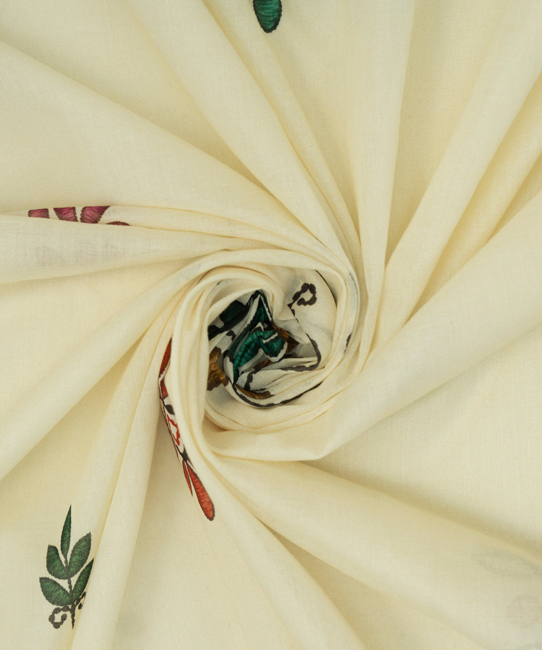 Fine Volie Off White Printed Dupatta