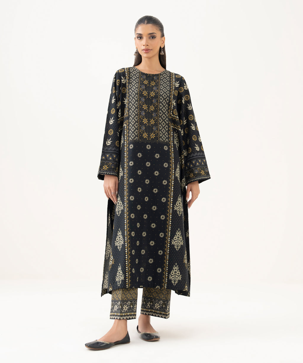 Printed Light Khaddar Shirt