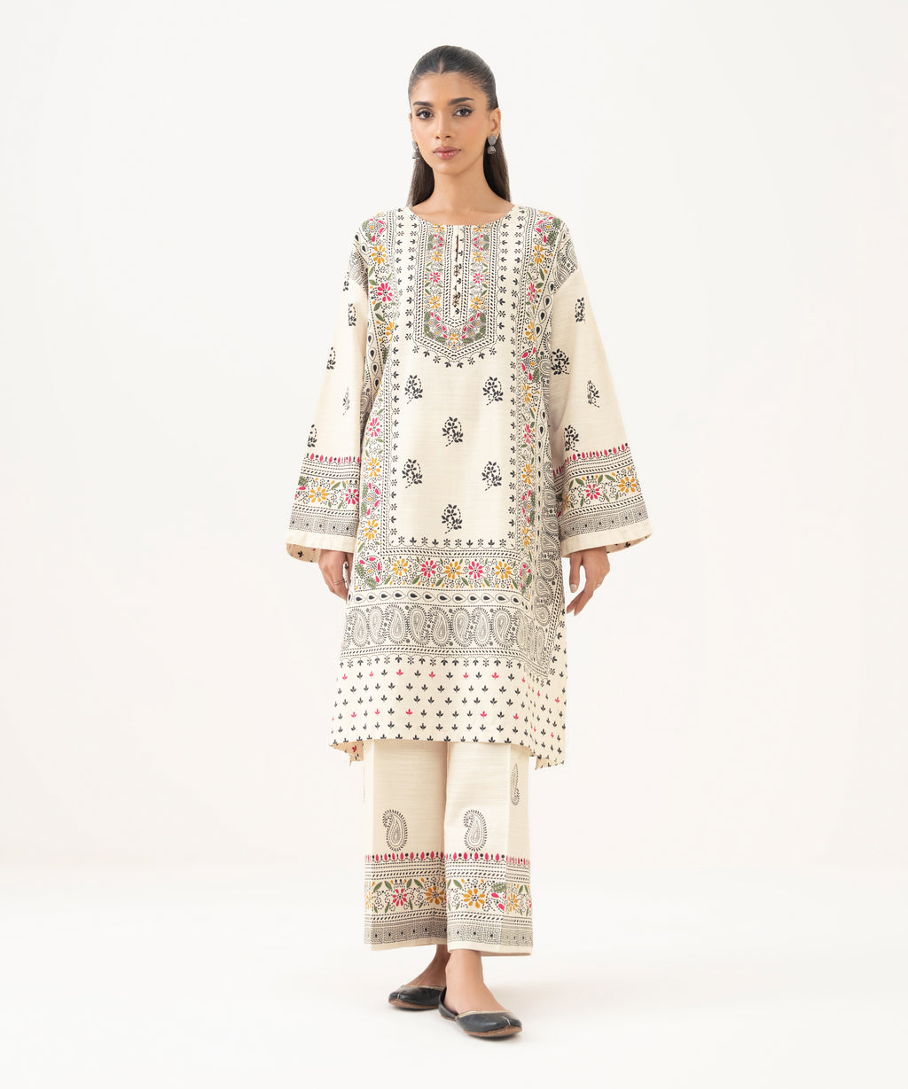 Printed Light Khaddar Shirt