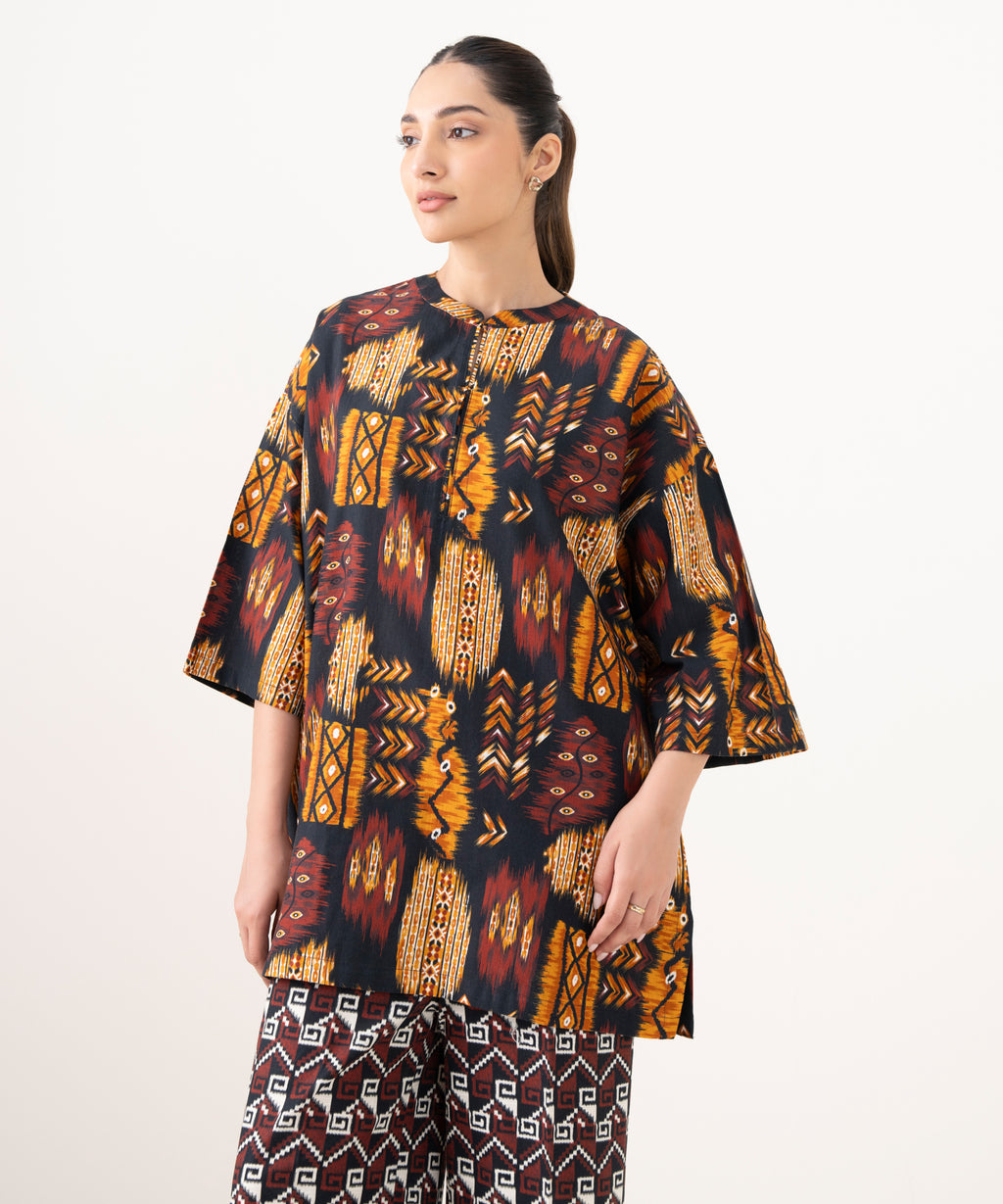 Printed Light Khaddar Shirt
