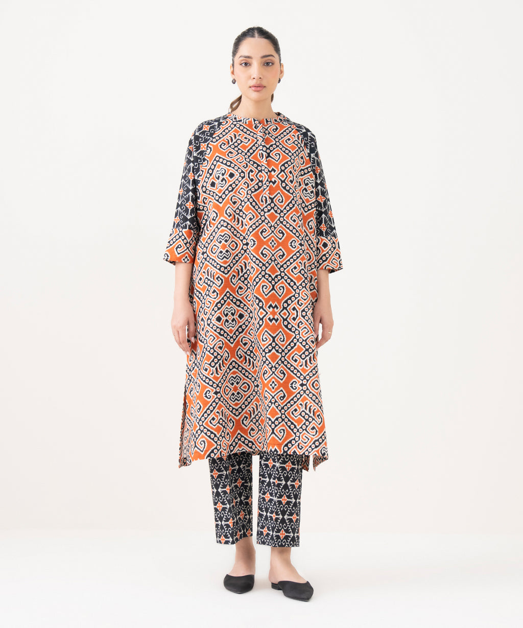 Printed Light Khaddar Shirt