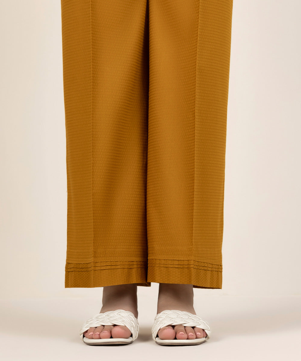 Women's Pret Dobby Orange Culottes