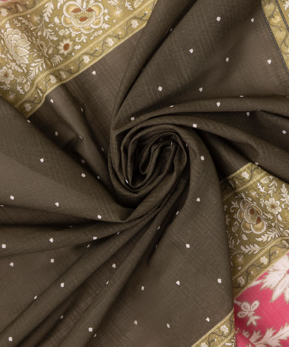 Textured Voile Multi Printed Dupatta