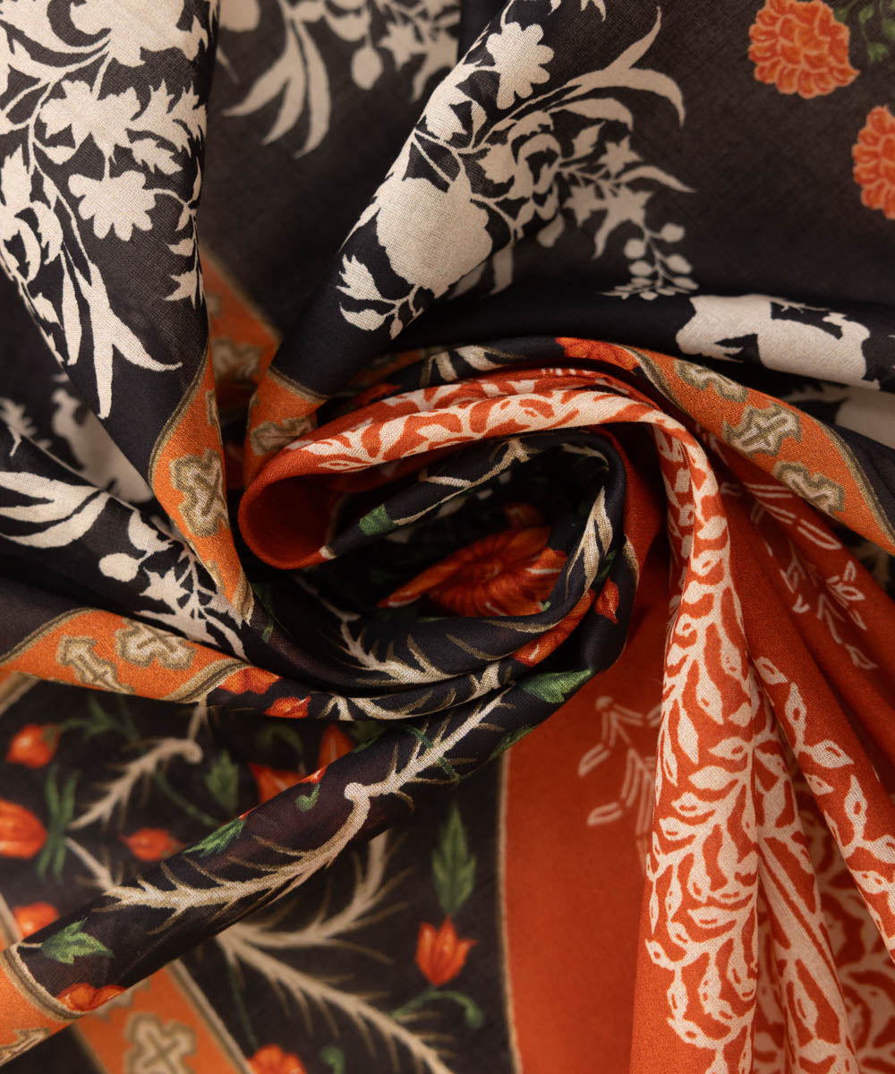 Fine Voile Multi Printed Dupatta