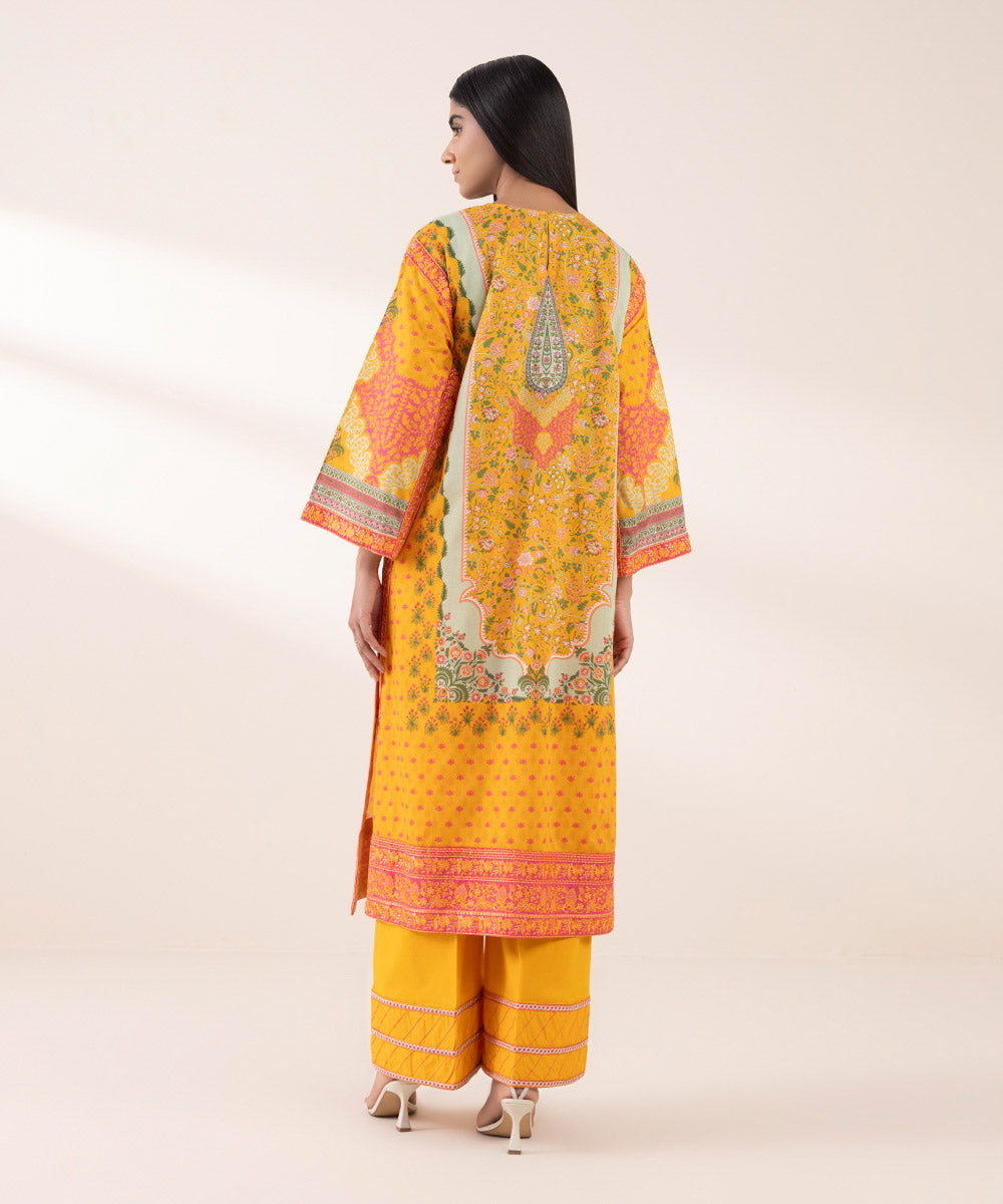 Women's RTW Lawn Multi Embroidered Boxy Shirt