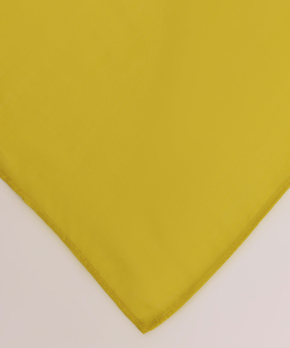 Manar Yellow Solid Dupatta