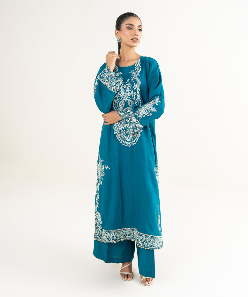 Embroidered Cotton Viscose Shirt