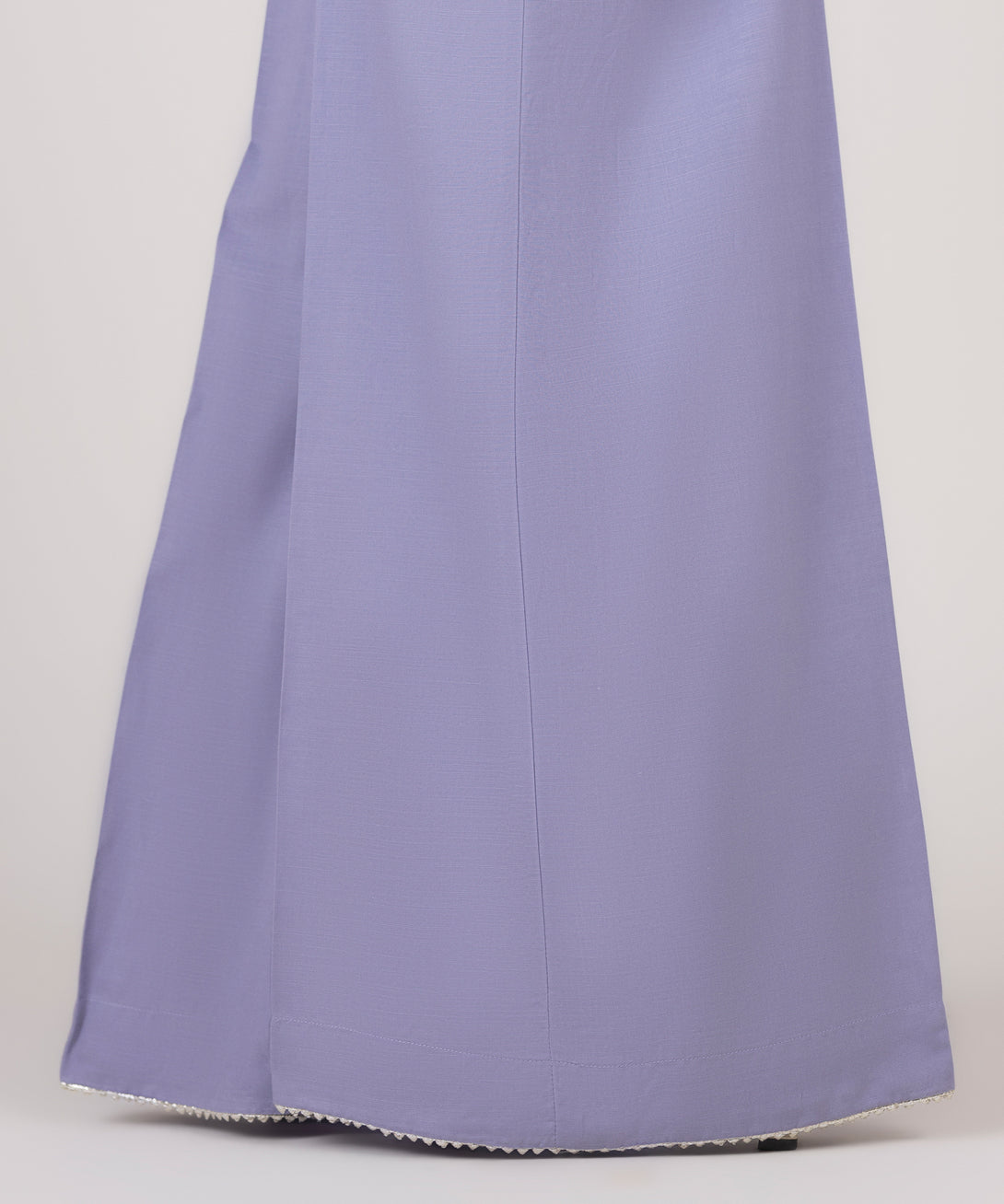 Women's RTW Cotton Viscose Purple Solid Flared Pants